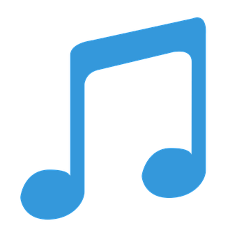 Blue Music Note Icon PNG