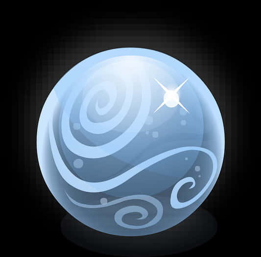 Blue Mystical Orb PNG