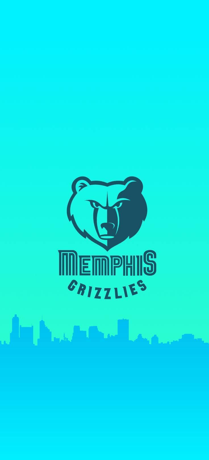 Blue Nba Memphis Grizzlies Logo Wallpaper