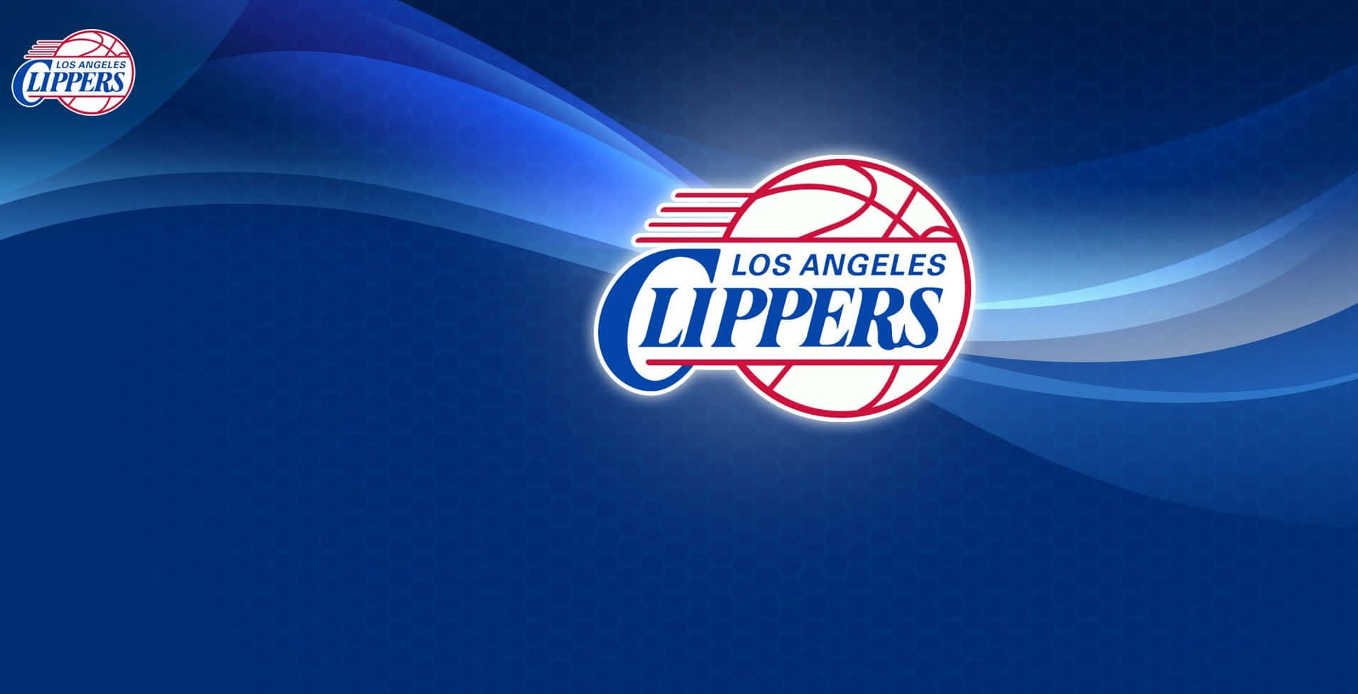 Blå NBA-hold LA Clippers Logo Tapet Wallpaper