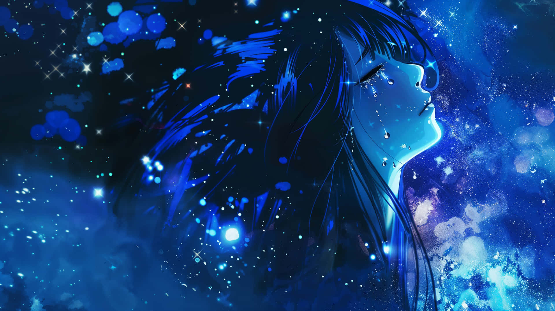 Blue_ Nebula_ Anime_ Girl_ Aesthetic.jpg Wallpaper