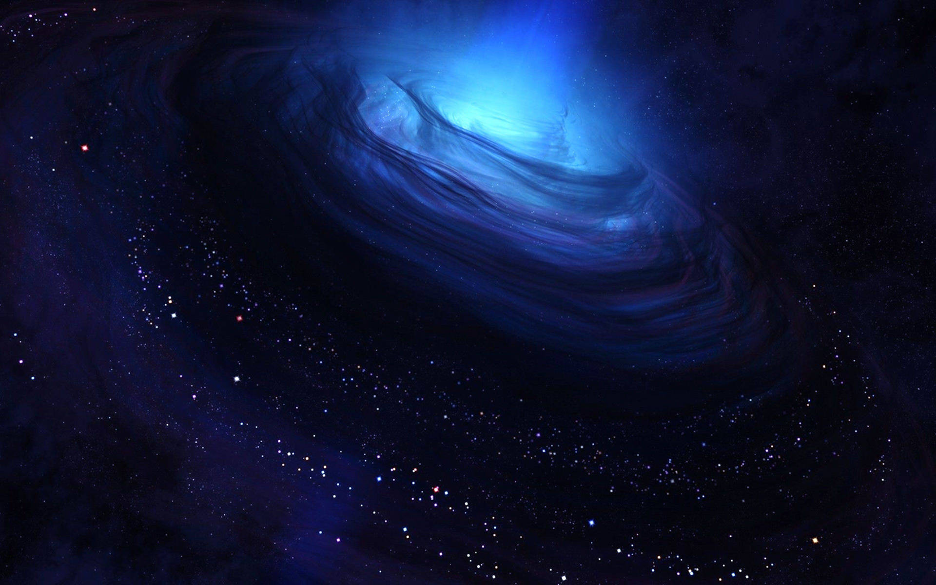 Spectacular 4K view of a Blue Nebula Wallpaper