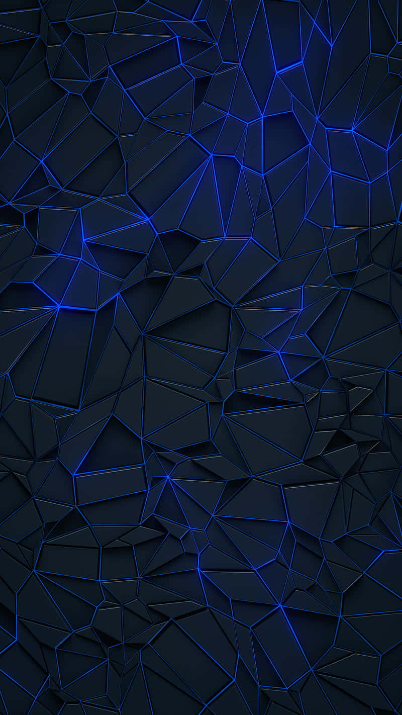 Illuminate the Night with This Blue Neon Background