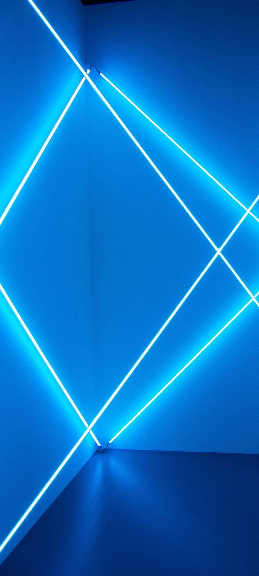 Blue Neon Lights Abstracti Phone Wallpaper Wallpaper