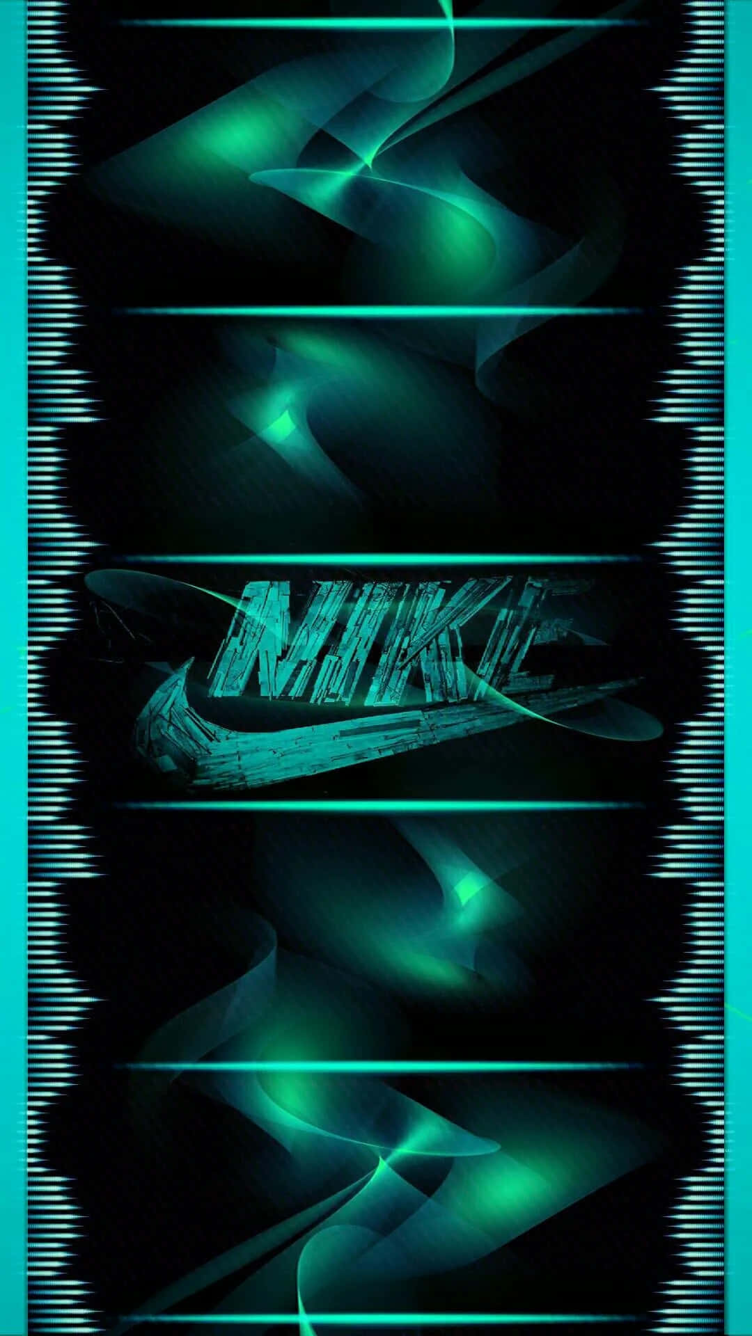 Blue Nike - Energetic and Dynamic in Motion Wallpaper