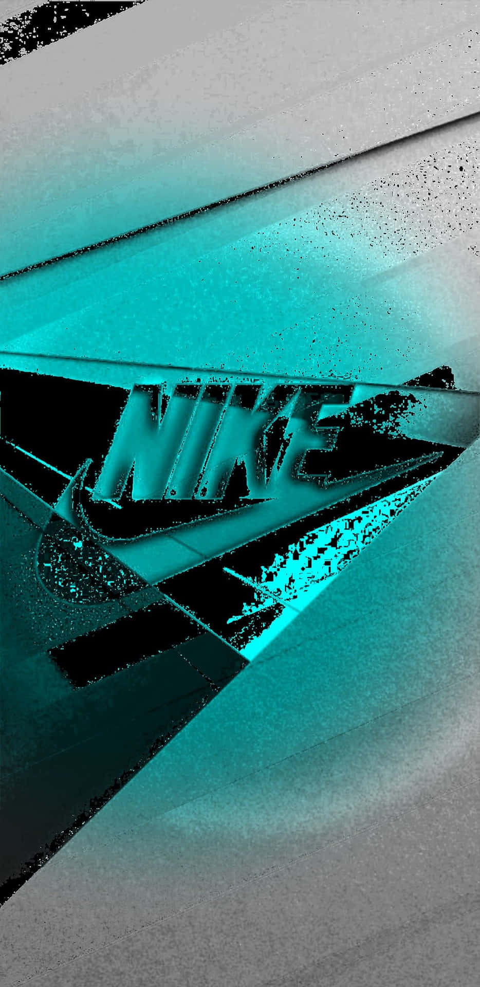 Caption: Stylish Blue Nike Sneakers Wallpaper