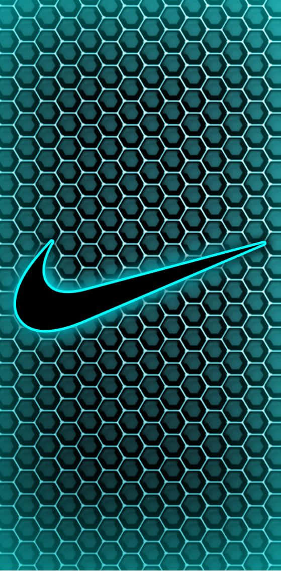 Blue Nike Sports Sneakers Wallpaper