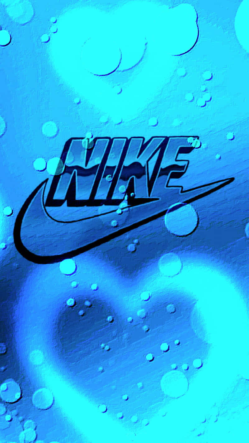 Caption: Vibrant Blue Nike Wallpaper Wallpaper