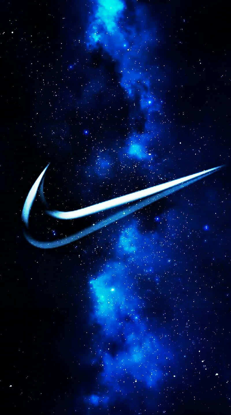 A Trendy Blue Nike Wallpaper for Sports Enthusiasts Wallpaper