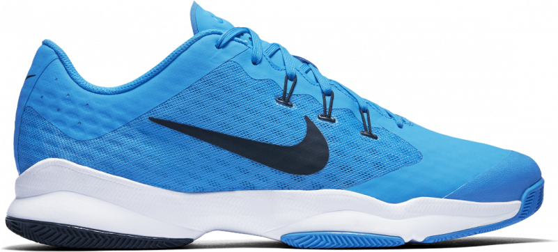 Blue Nike Basketball Shoe Side View PNG