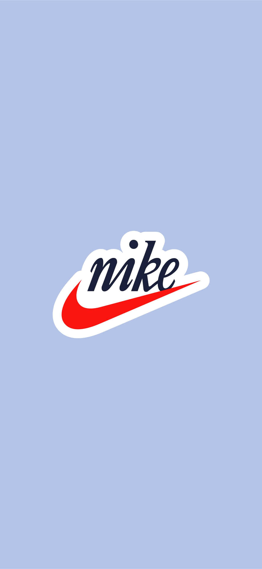 Denikoniska Nike-blåa Logotypen. Wallpaper