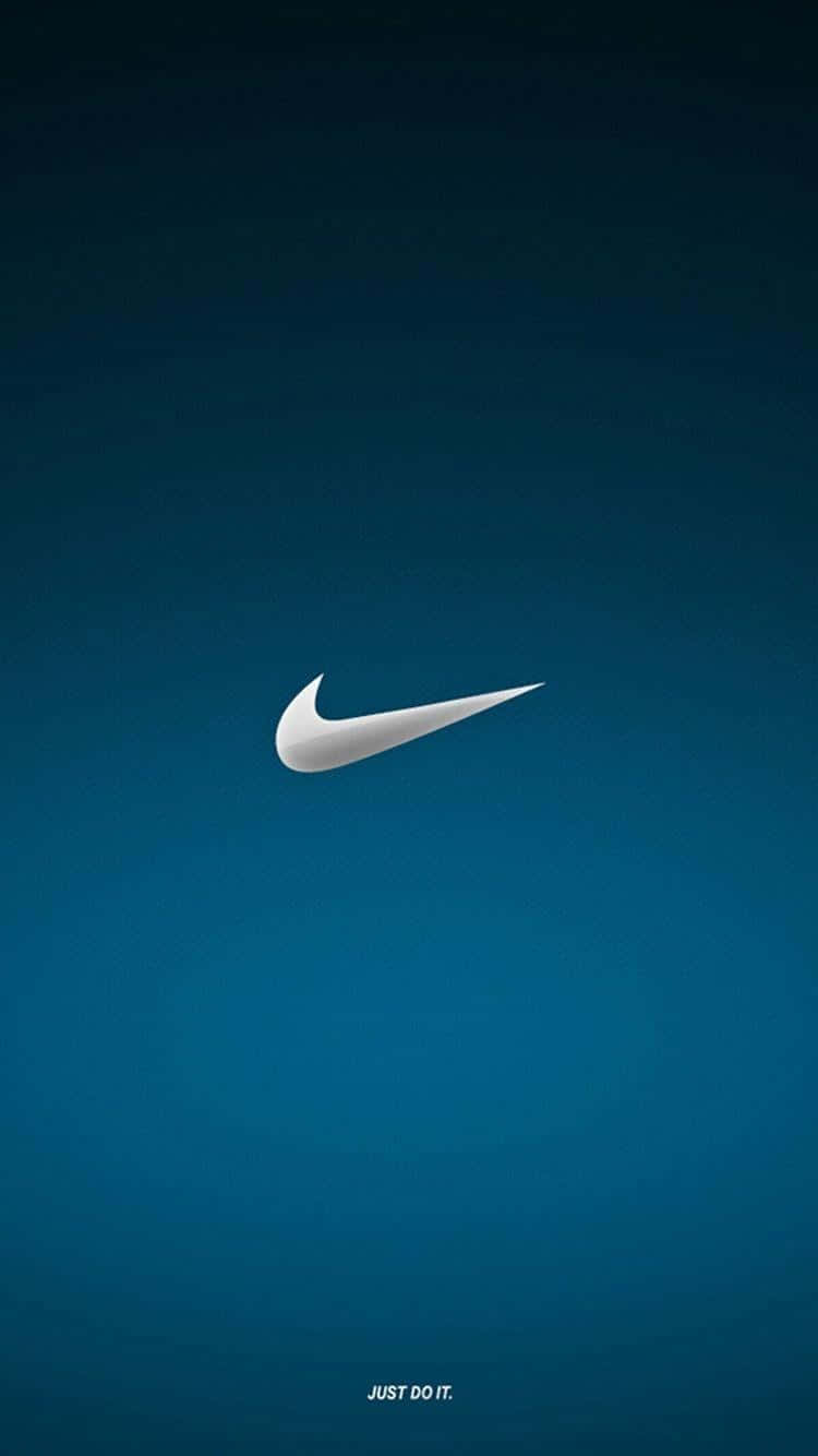 Logoazul De Nike Fondo de pantalla