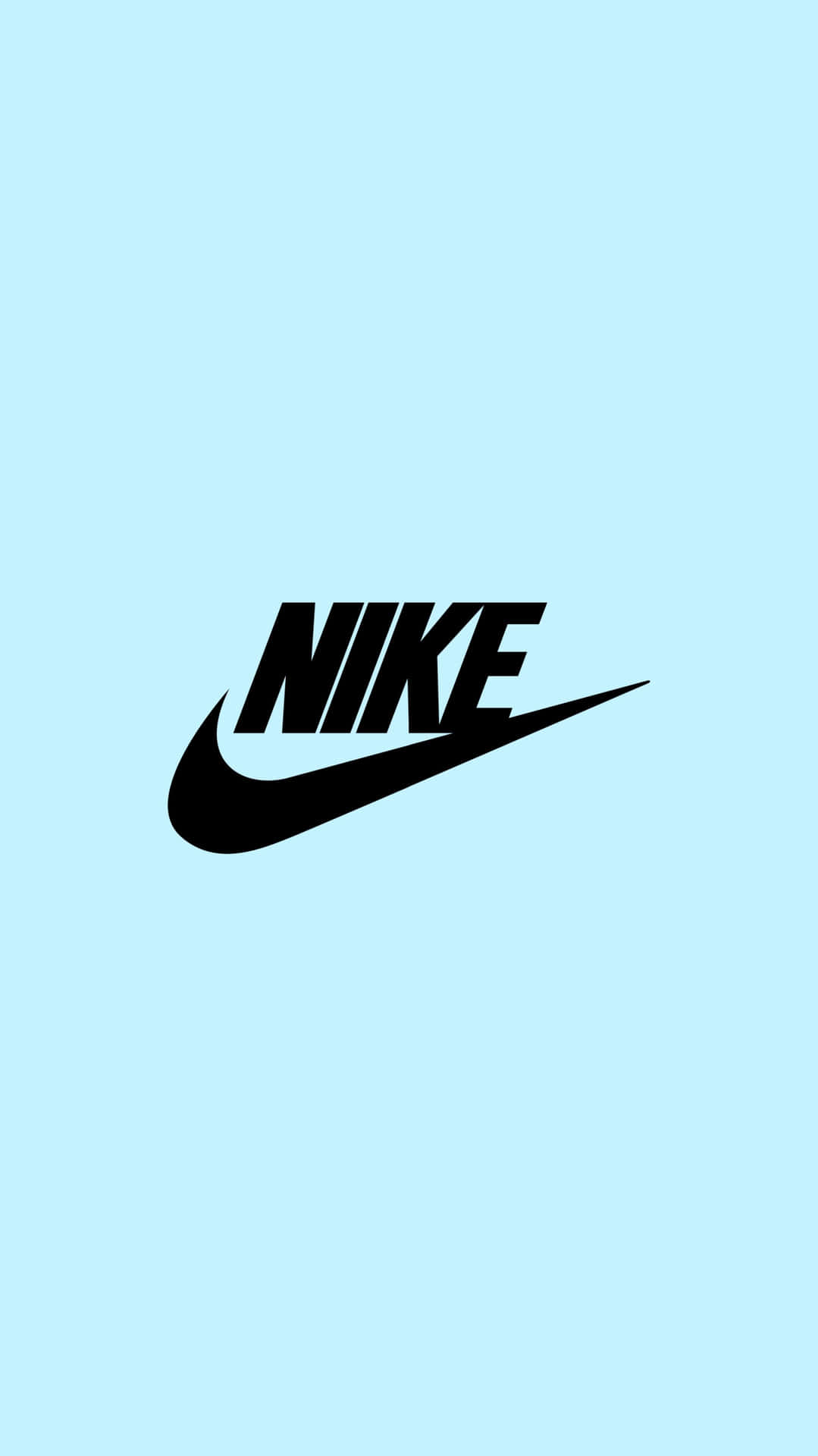 Blå Nike Logo - Det svøb symboliserer ånden af hurtige sportsgrene Wallpaper