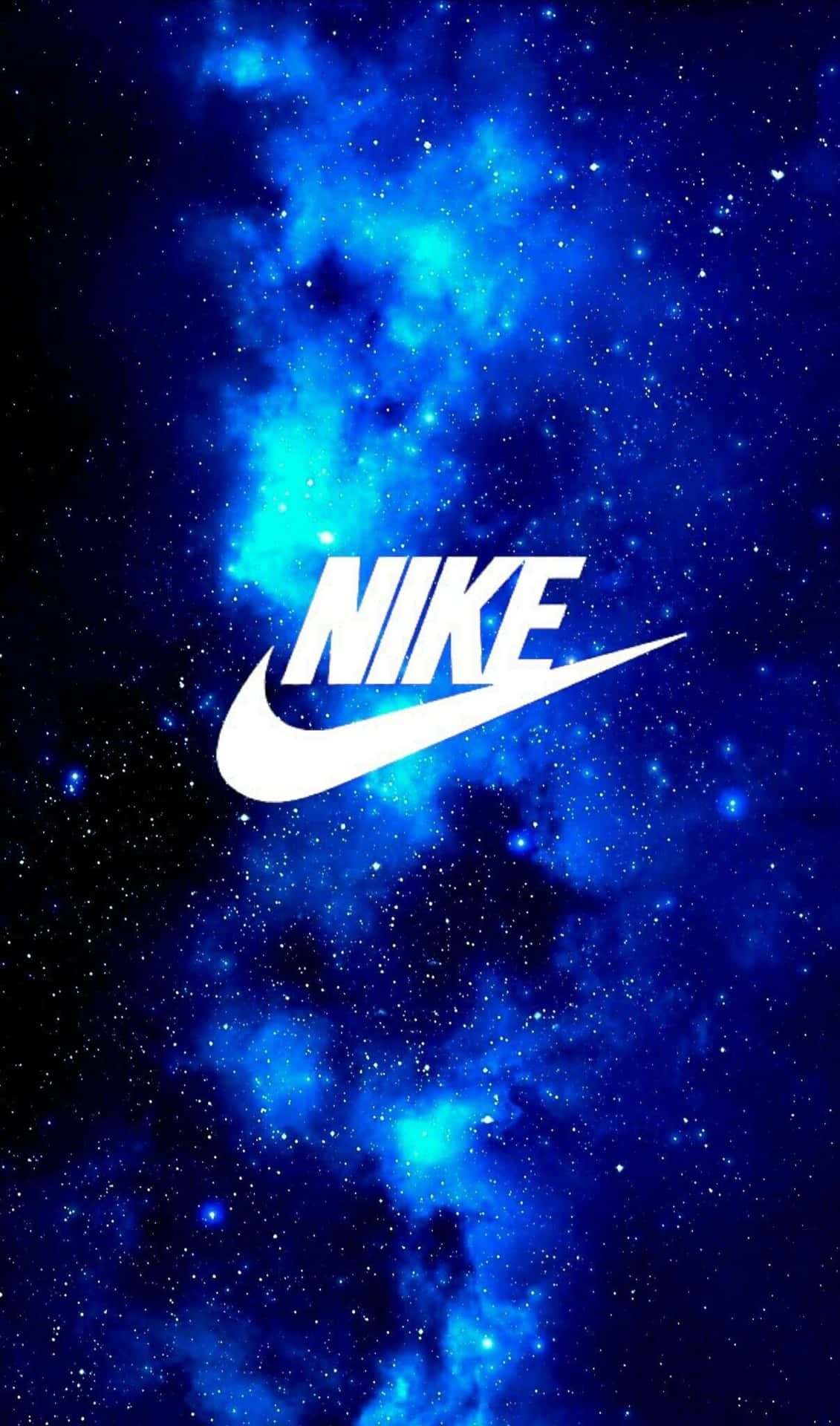 Blå Nike Logo 1207 X 2049 Wallpaper