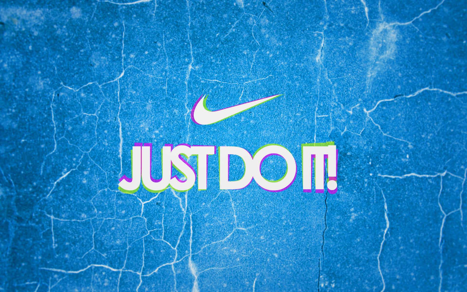Den ikoniske blå Nike swoosh logo, et symbol på kvalitet og excellence. Wallpaper