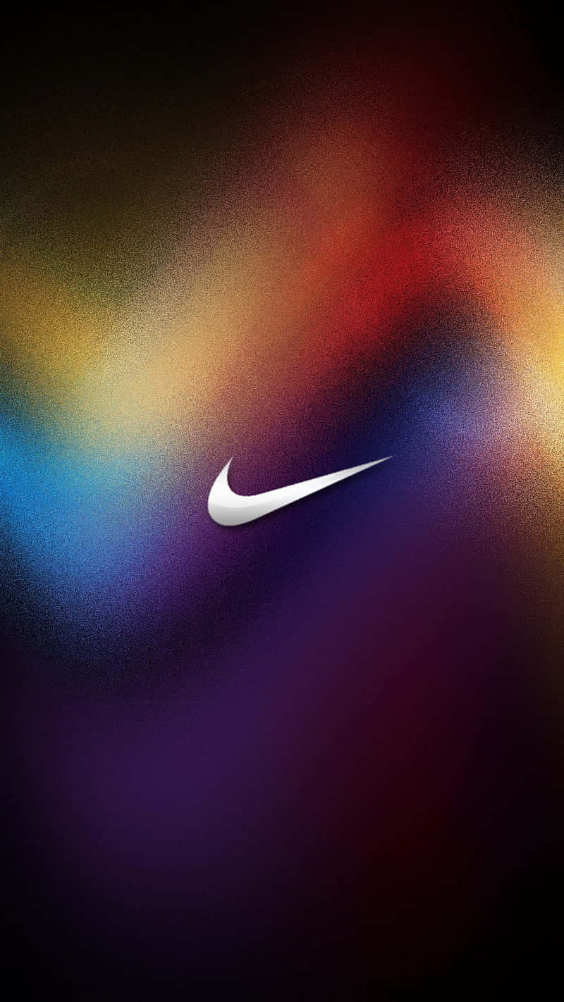 Blå Nike Logo 800 X 1422 Wallpaper