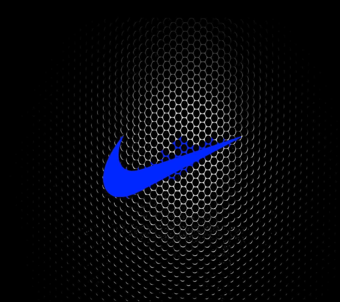 Iconic Blue Nike Logo Wallpaper