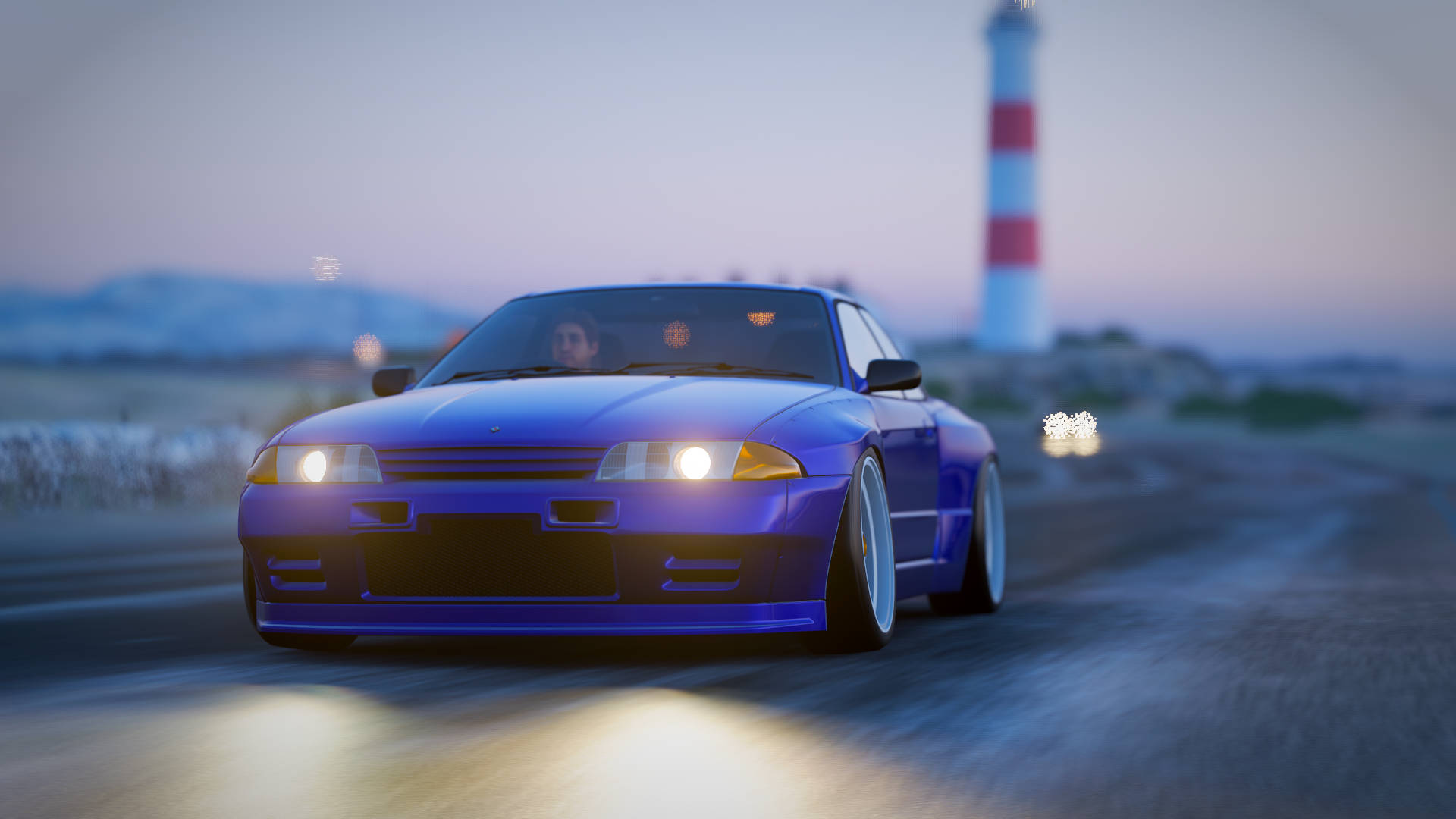 Blue Nissan From Forza Horizon 4 Picture