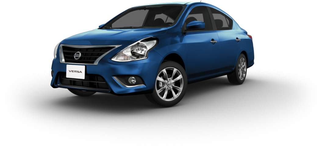 Blue Nissan Versa Sedan Profile PNG