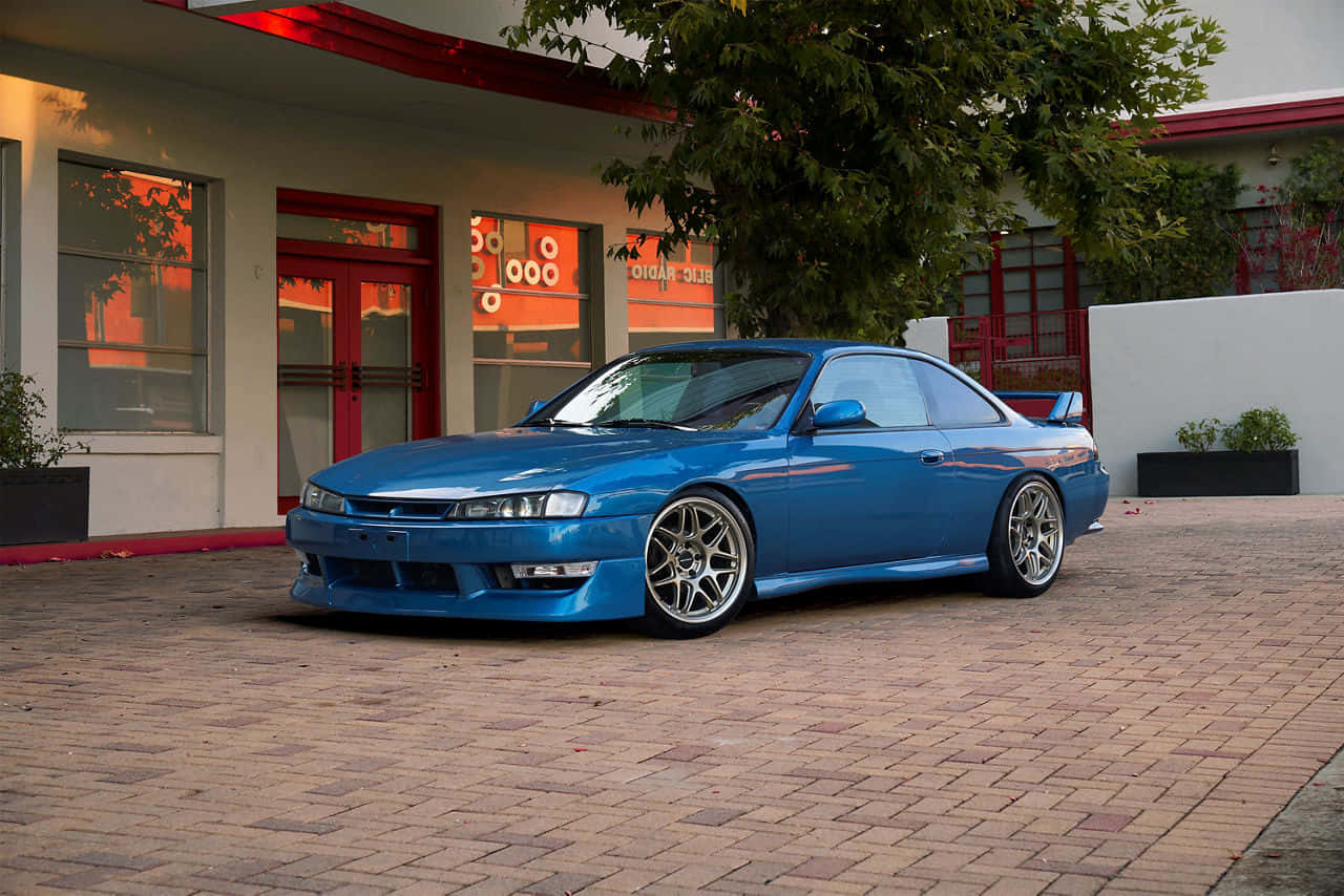 Blue Nissan240sx Custom Tuning Wallpaper