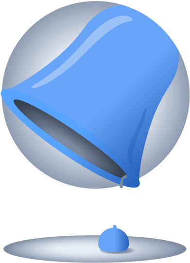 Blue Notification Bell Icon PNG