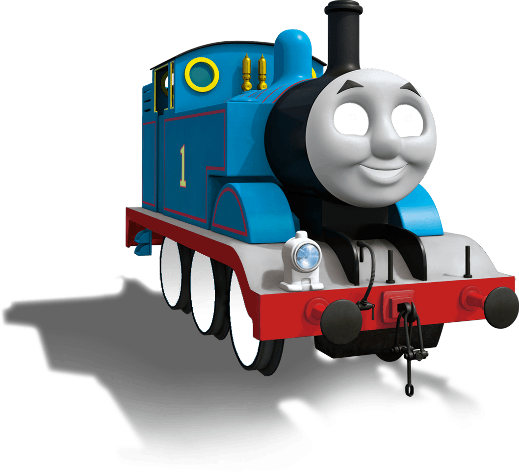 Blue Number One Train Character PNG