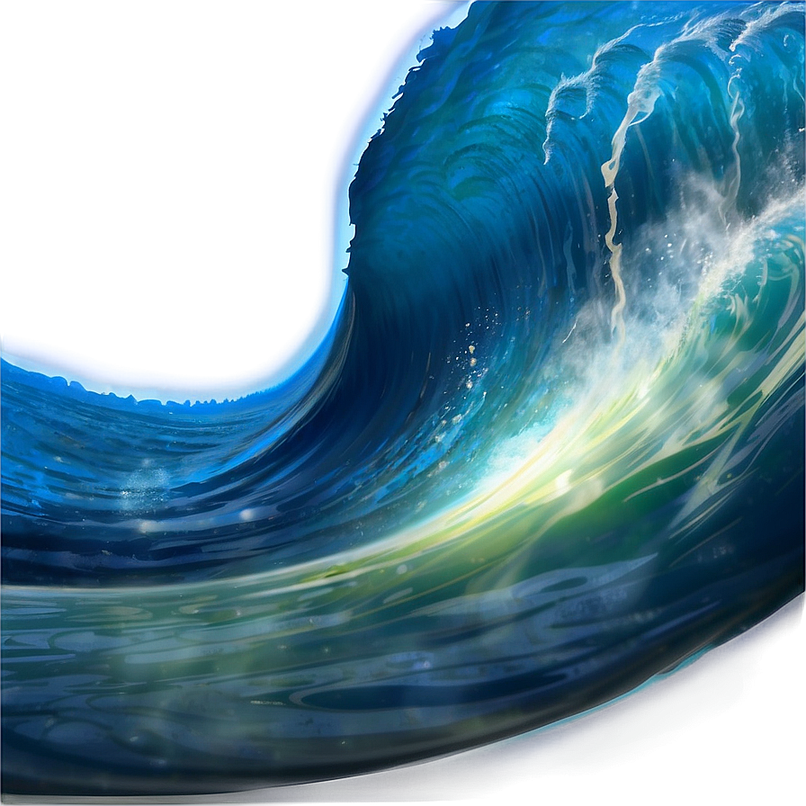 Blue Ocean Wave Png 06132024 PNG