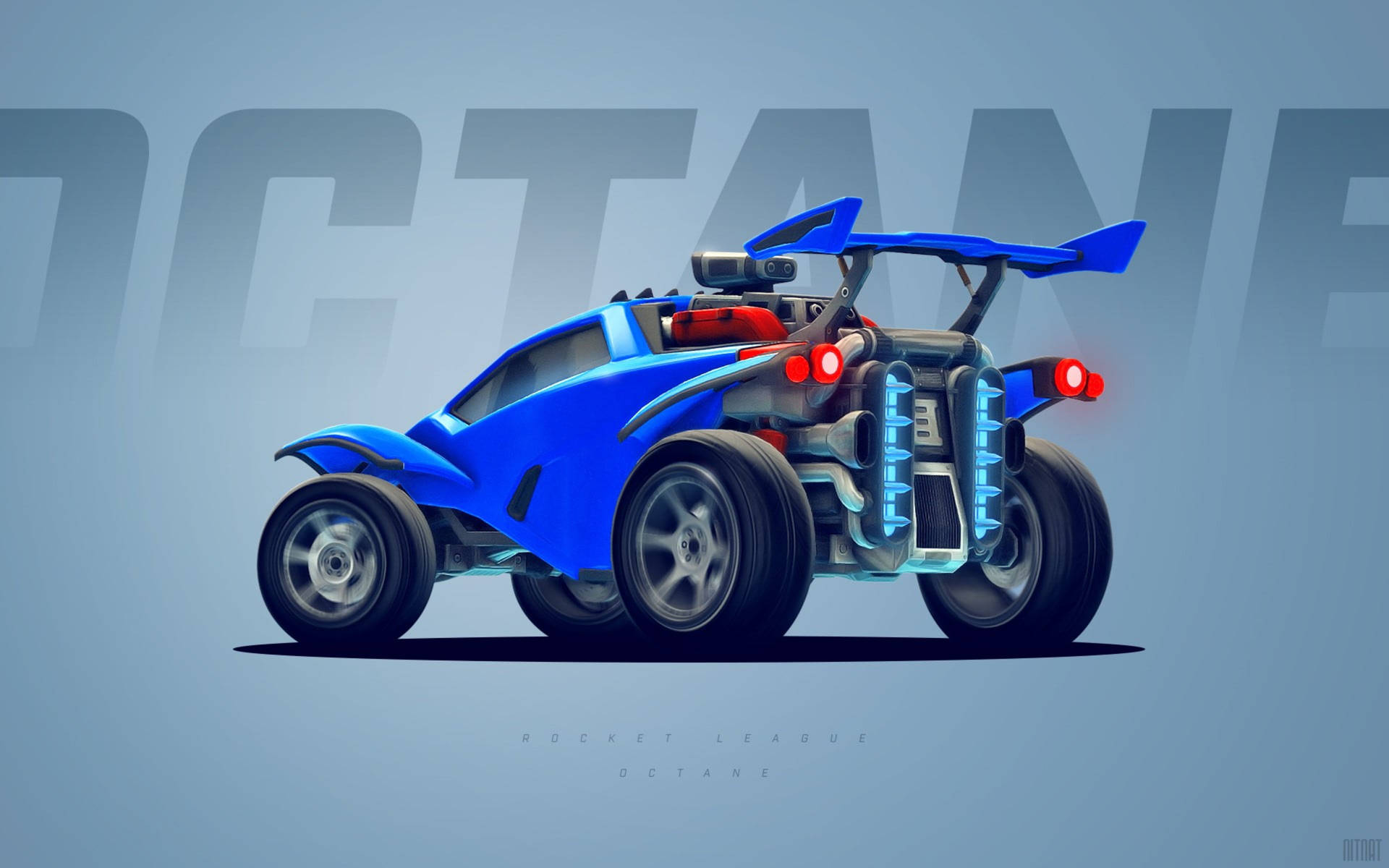 Blue Octane Rocket League Car 2K Wallpaper
