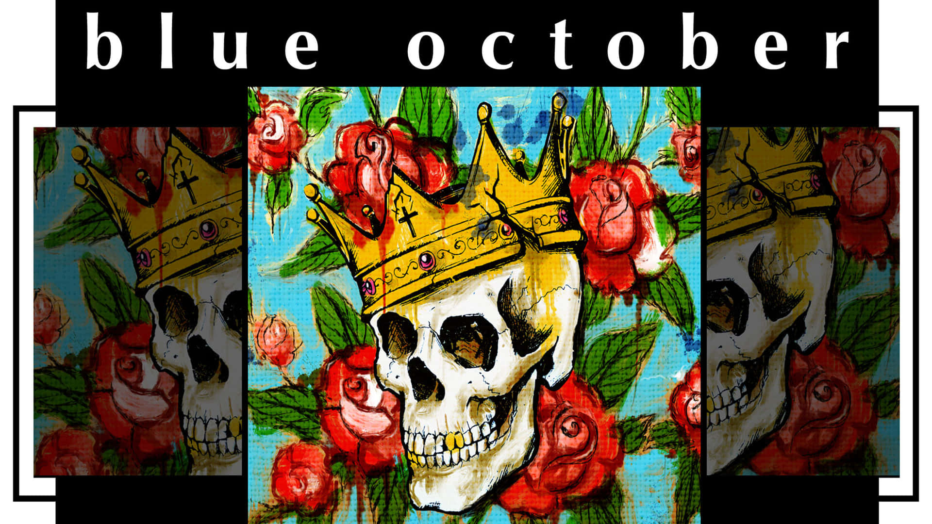 Enjoy the beautiful blue sky with Blue October! Wallpaper