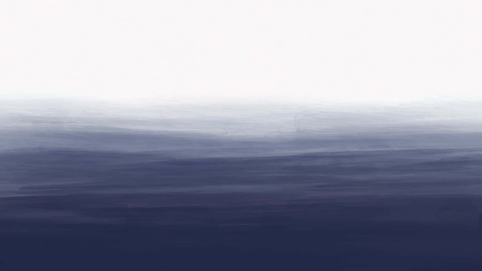 Blauerombre-hintergrund Weiß Mit Dunkelblauen Wellen.