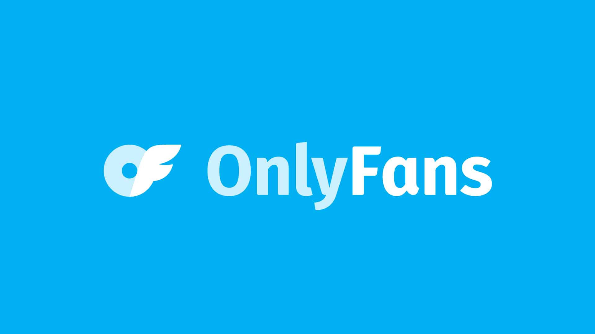 Logotipode Onlyfans En Azul. Fondo de pantalla