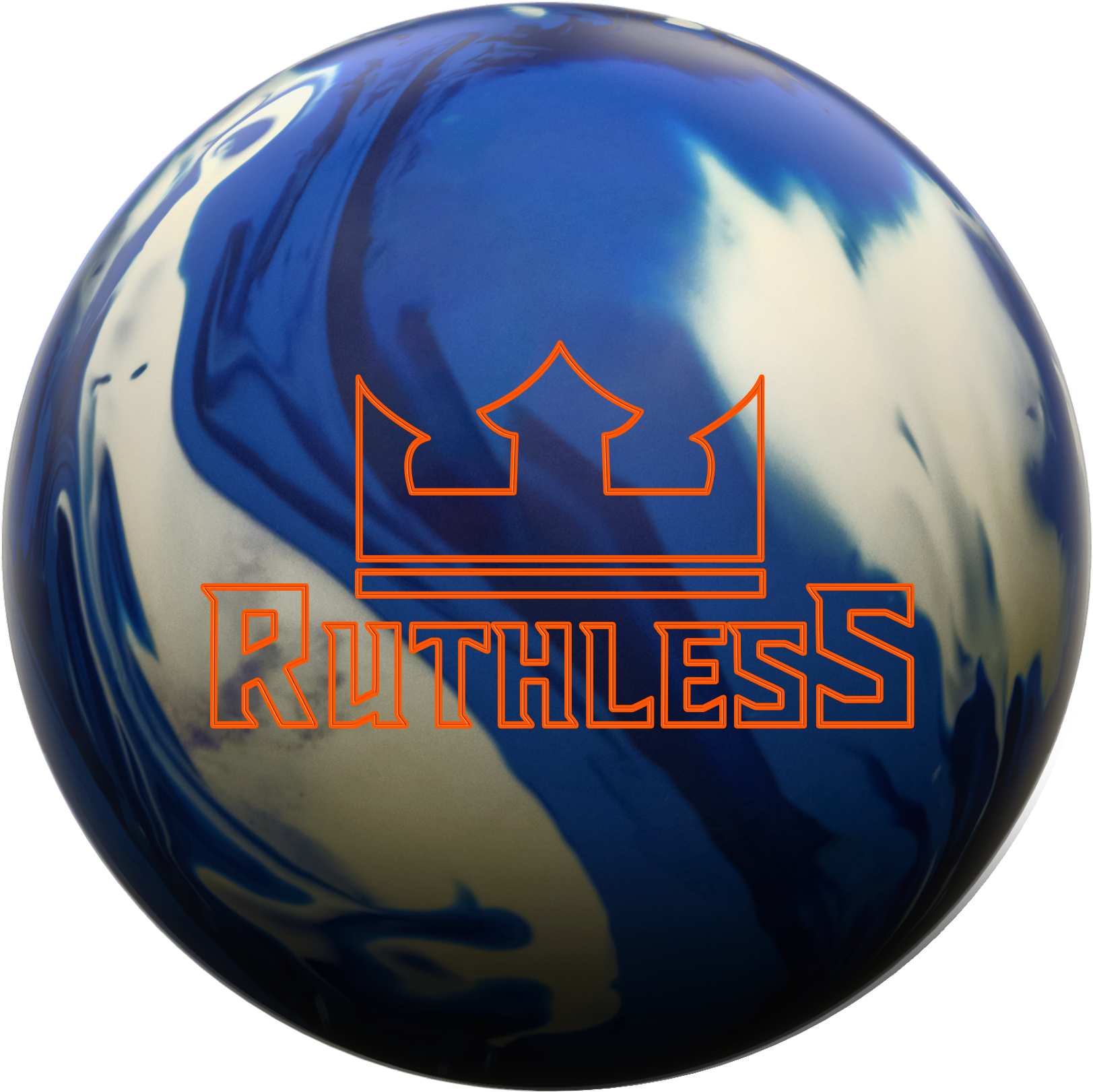 Blue Orange Ruthless Bowling Ball PNG