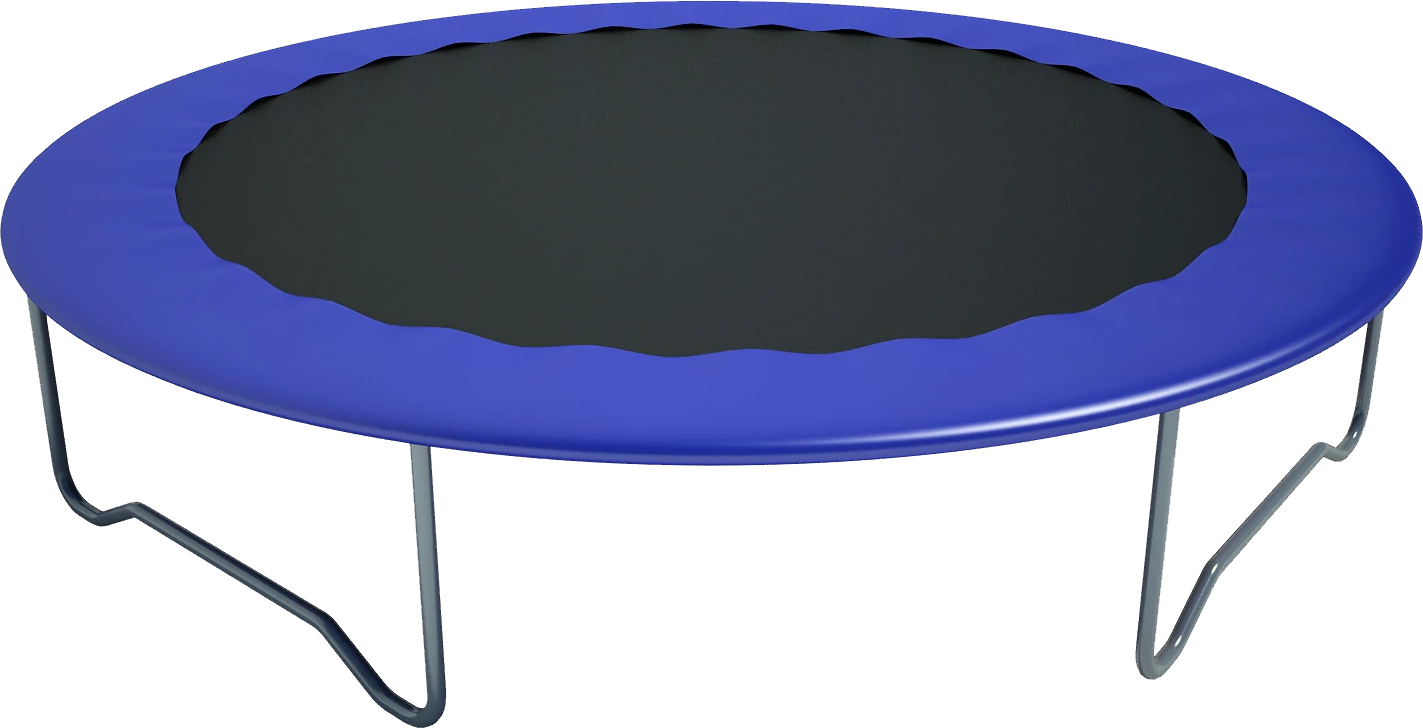 Blue Outdoor Trampoline PNG