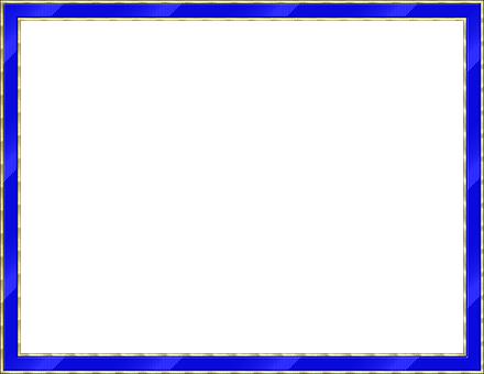 Blue Outlined Black Frame PNG