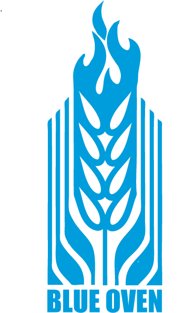 Blue Oven Logo Design PNG