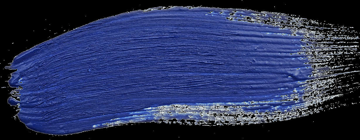 Blue Paint Brush Stroke Texture PNG