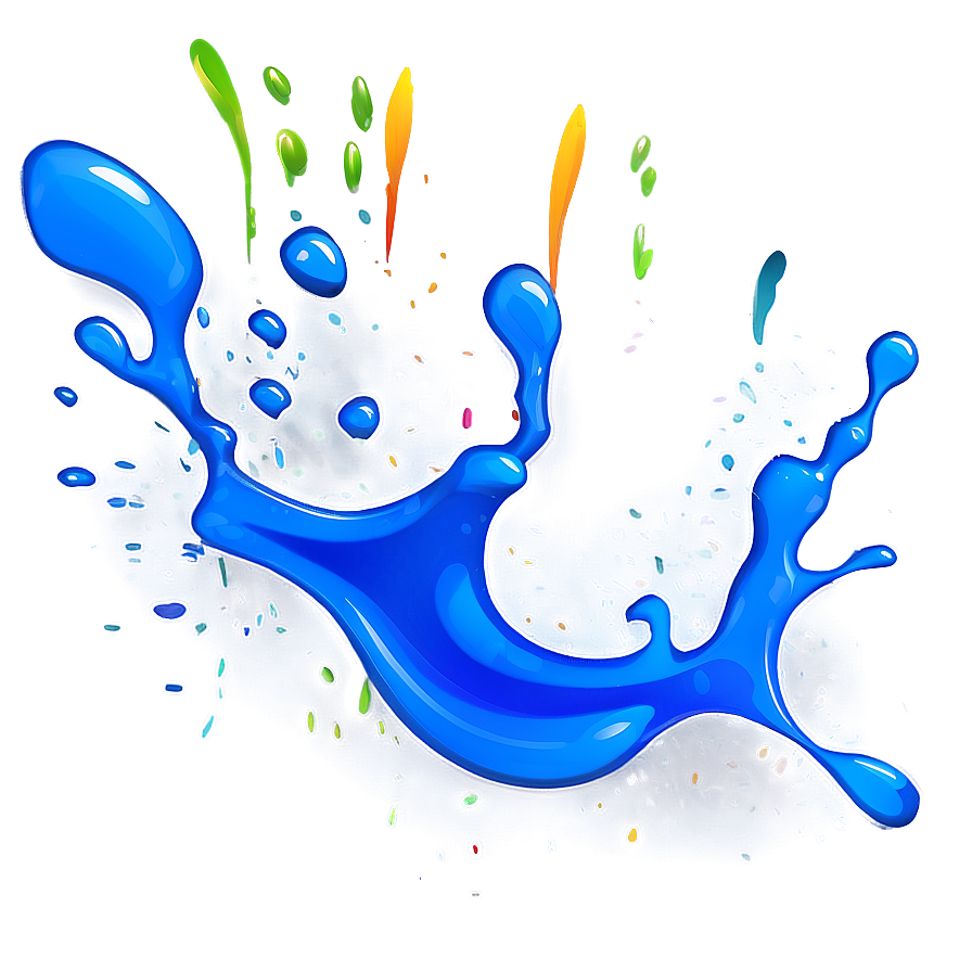 Blue Paint Splash Png Map PNG