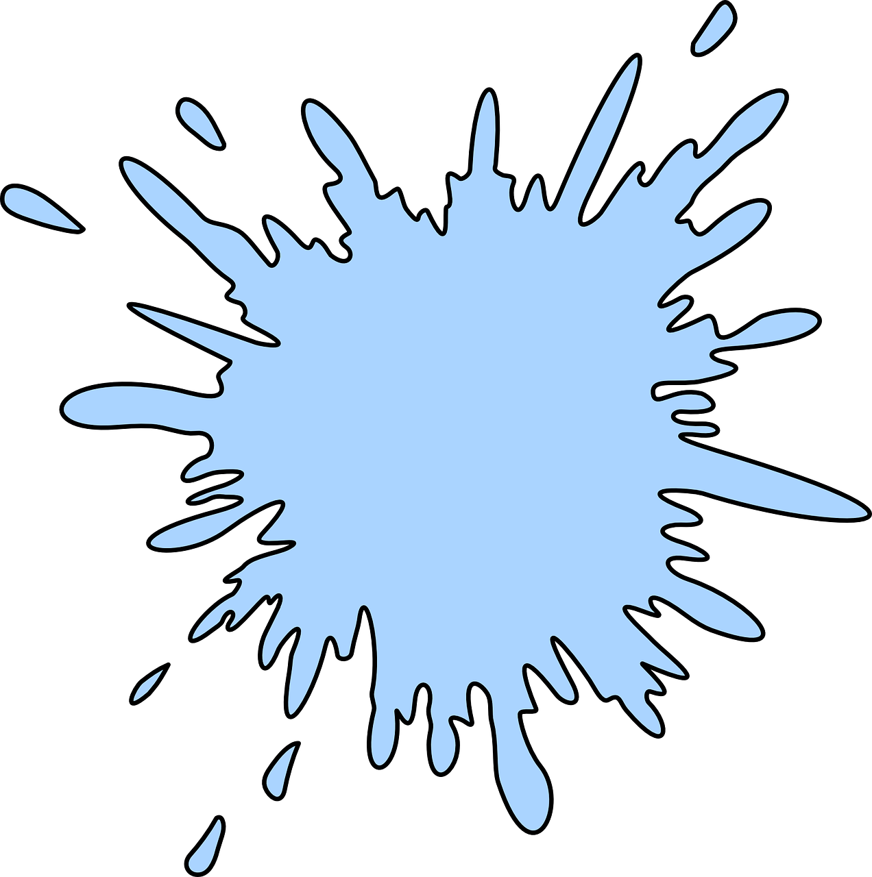 Download Blue Paint Splash Vector Illustration | Wallpapers.com