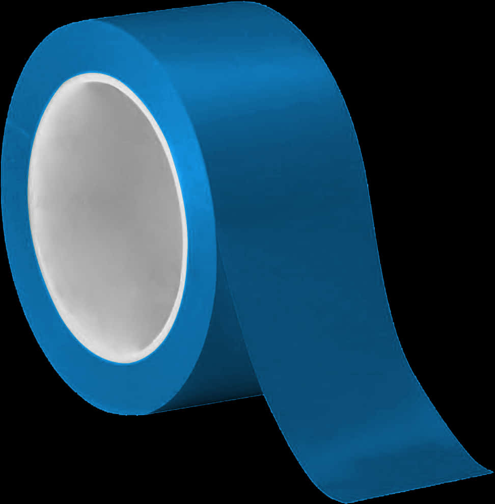 Blue Painters Tape Roll PNG