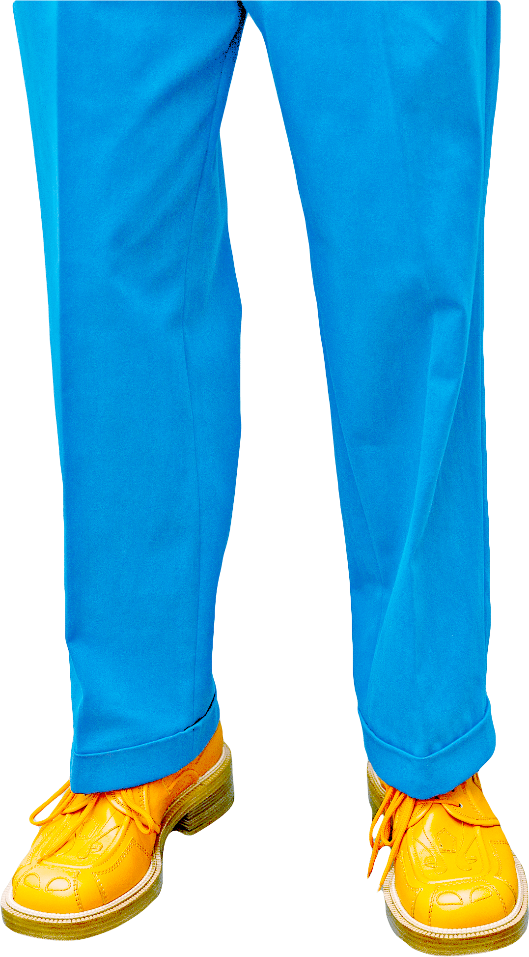 Blue Pants Yellow Shoes PNG