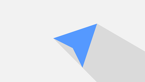 Blue Paper Plane Shadow PNG