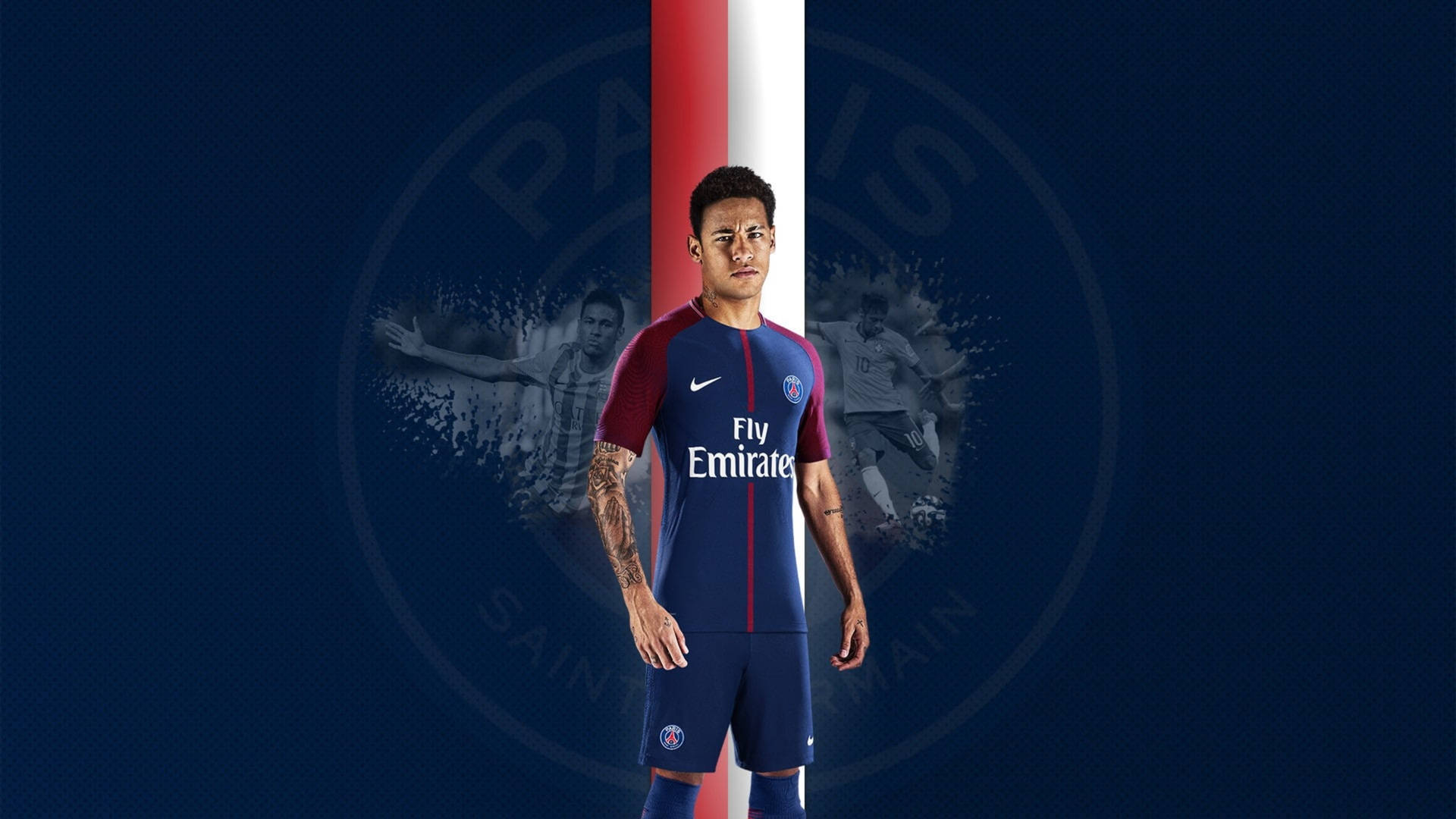Blue Paris Saint-Germain Neymar 4K Wallpaper