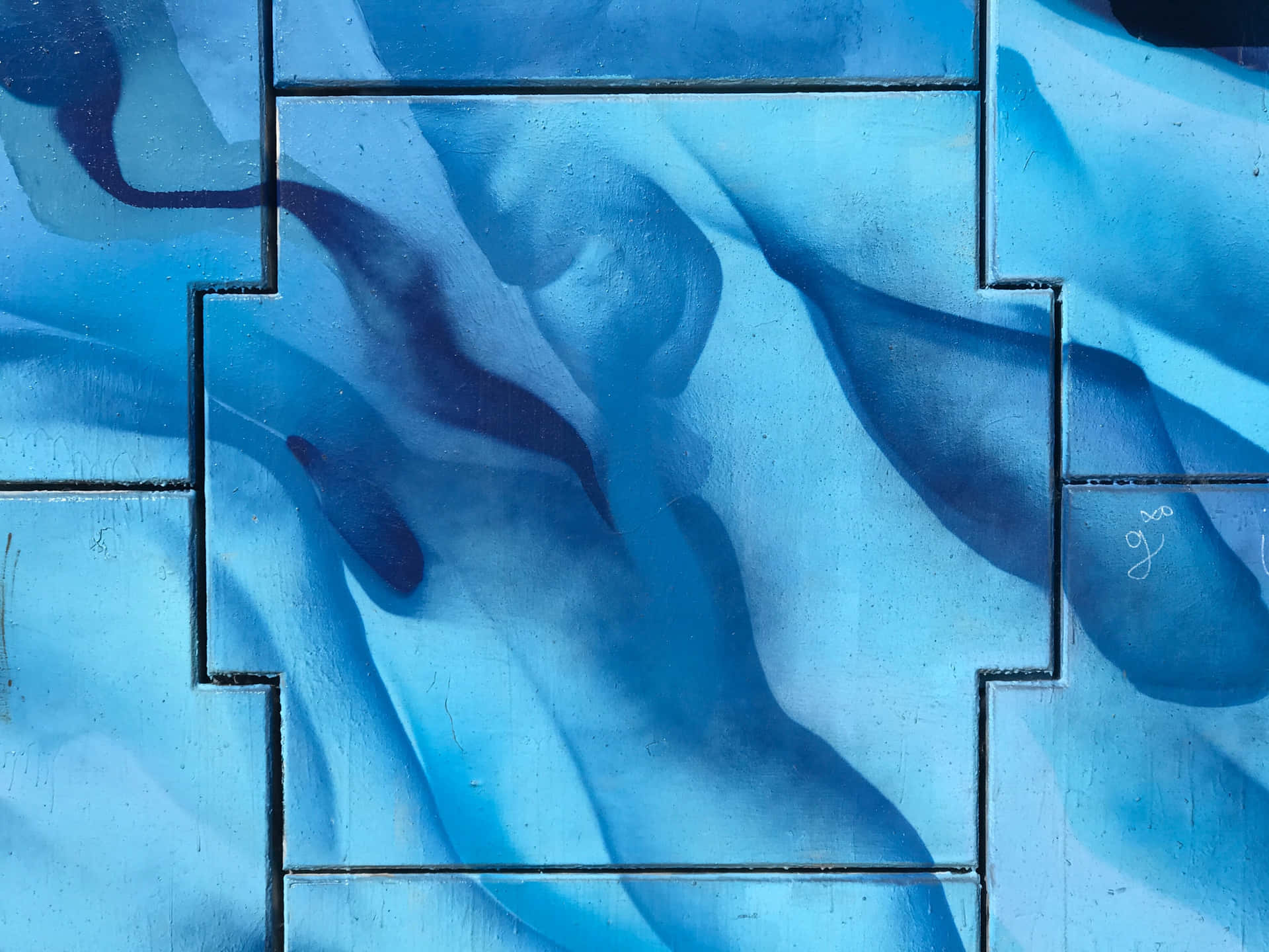 Intricate blue pattern background