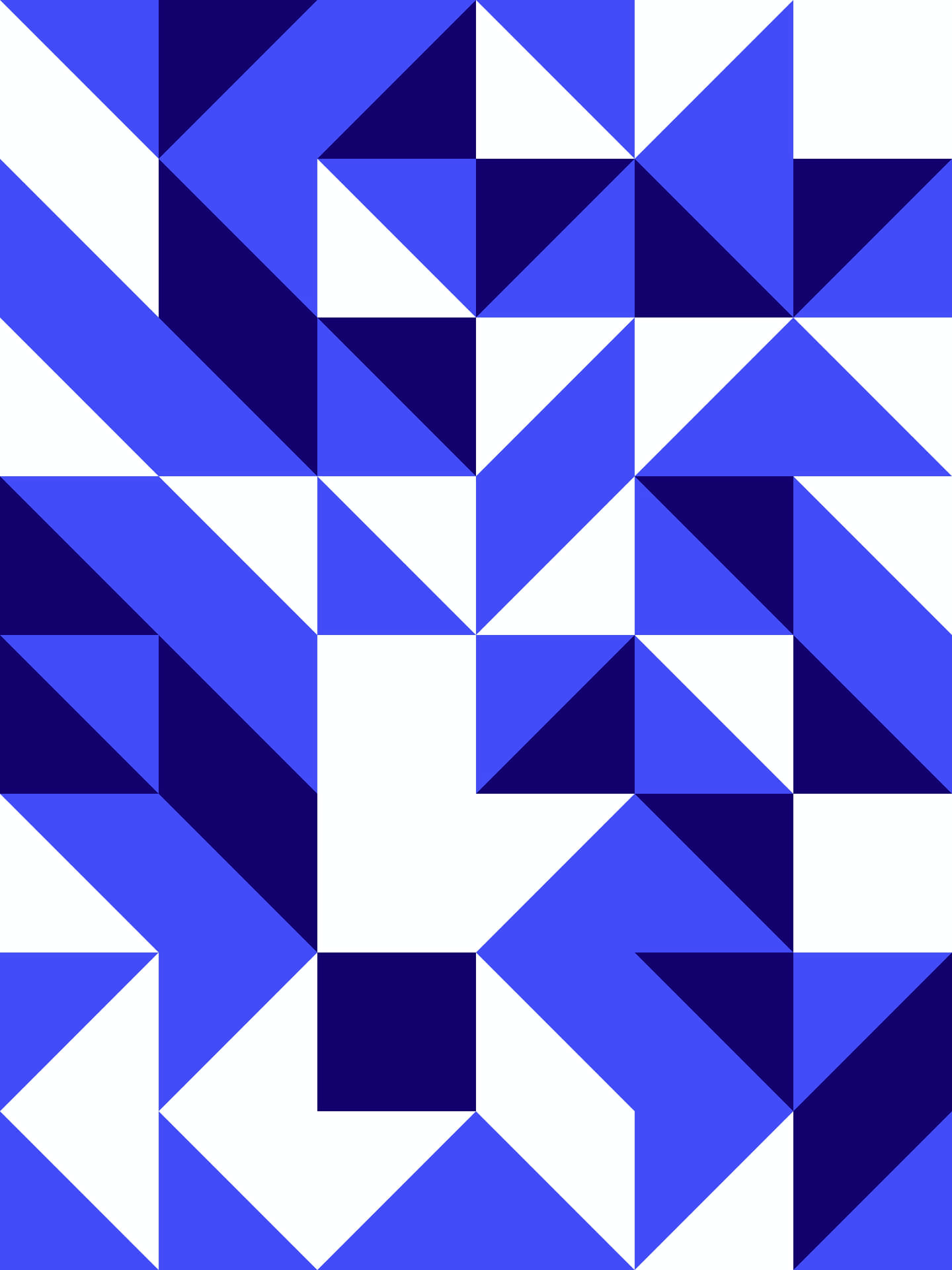 A Blue And White Geometric Pattern