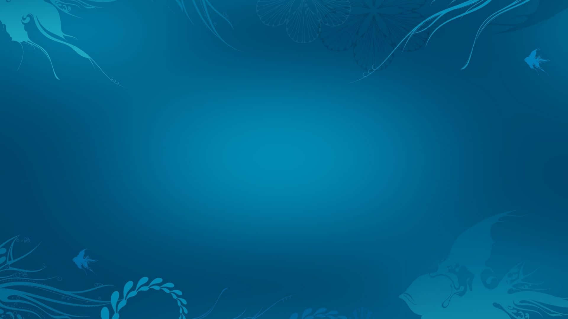 Underwater Illustrations Blue PC Wallpaper