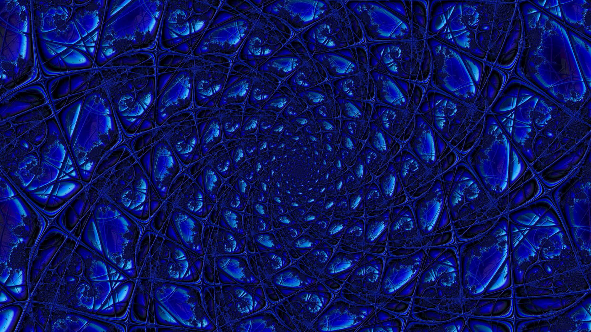 Abstrakt Spiral Mønster Blå PC Tapet Wallpaper