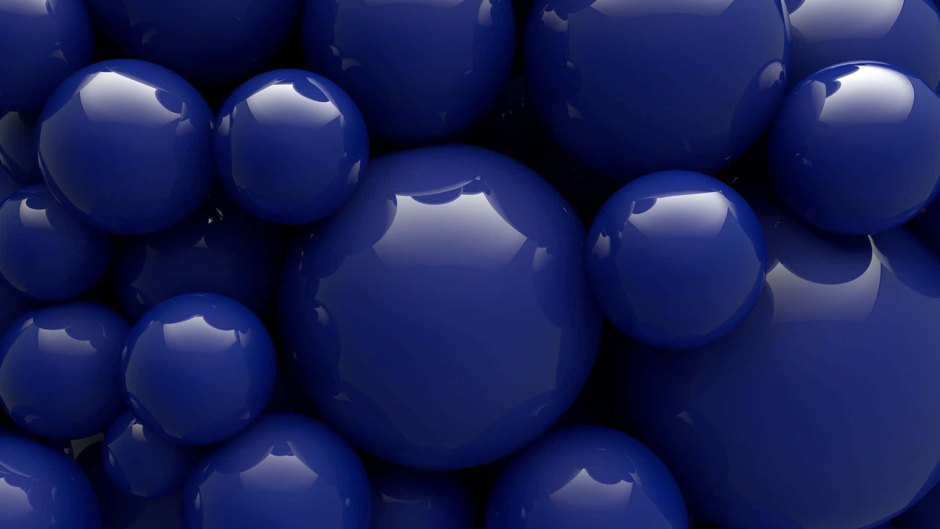 Glansfulde blå bolde PC tapet Wallpaper