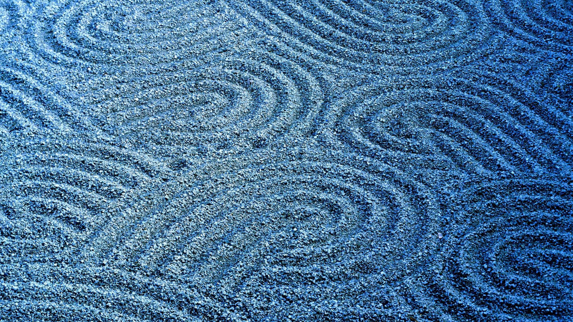 Zen Garden Sand Blue PC Wallpaper