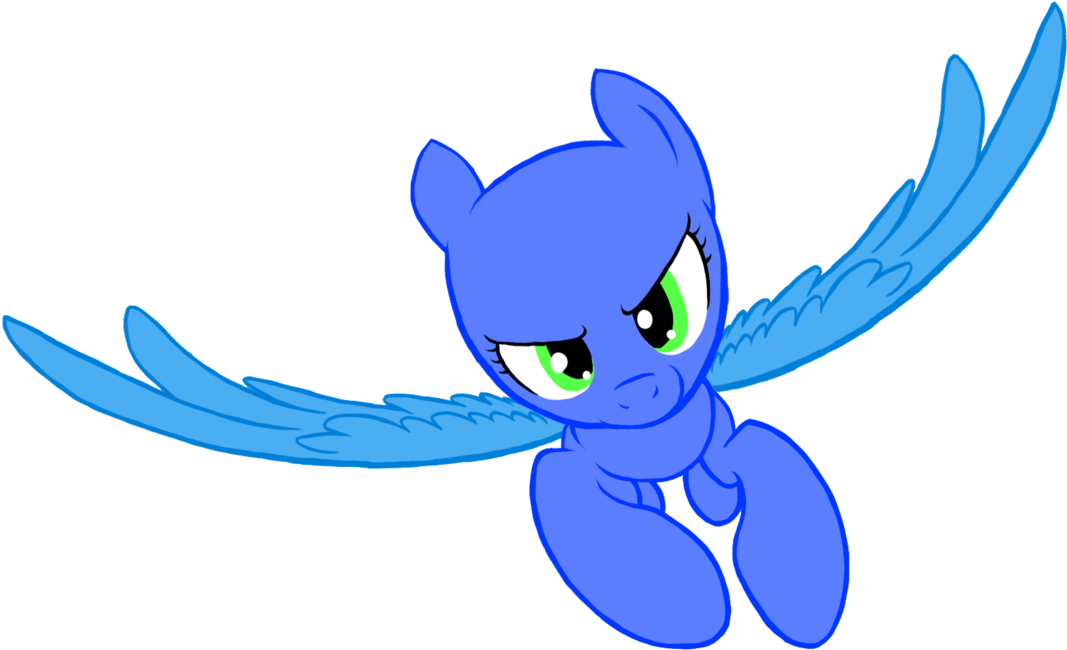 Blue Pegasus M L P Vector PNG