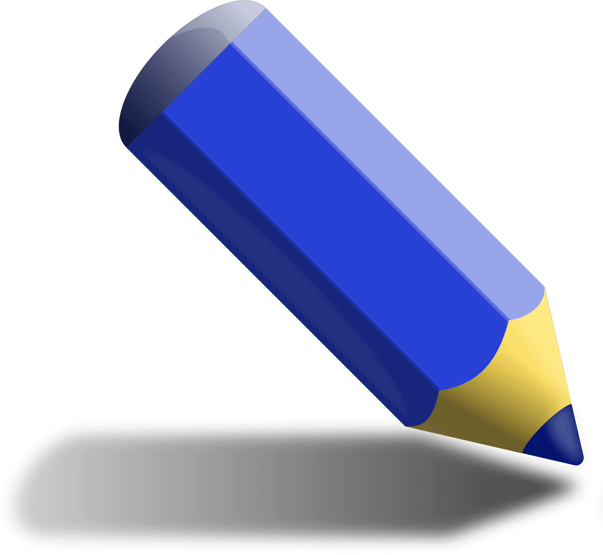 Blue Pencil Clipart.png PNG